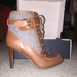 Brand New Leather Tommy Hilfiger Heeled Booties